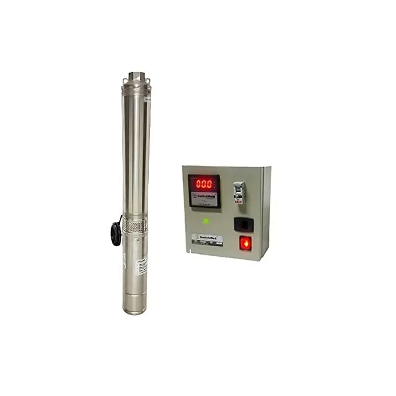 V-Guard (Nova-OT1512) 1.5 HP 4 inch 12 Stage Oil Filled Borewell Submersible Pump With Digital Control Panel (1 year warranty)